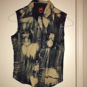 Miss Sixty denim vest small